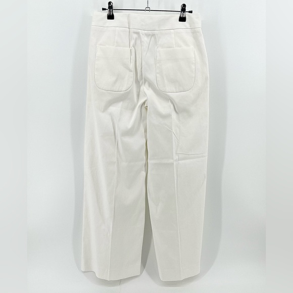 Everlane Limited Release Wide Leg Structured Pant in White - Picture 3 of 10